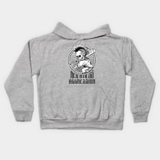 Baseball Skull Player Kids Hoodie